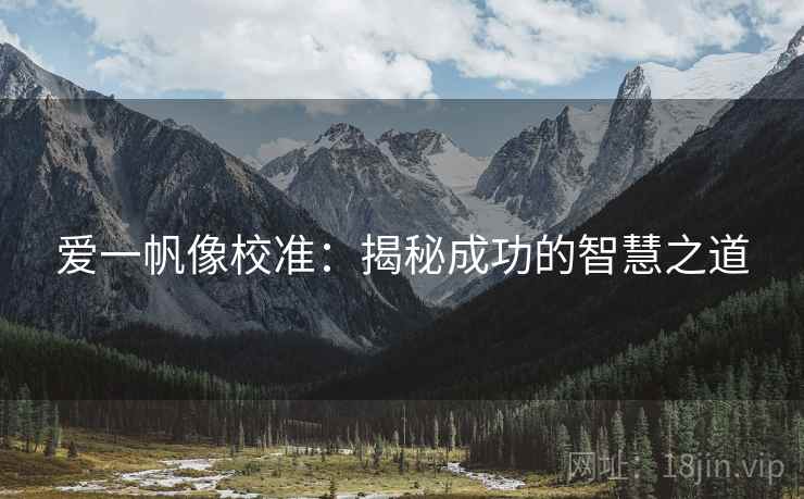 爱一帆像校准：揭秘成功的智慧之道