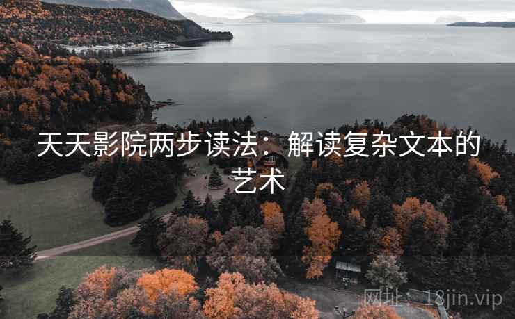 天天影院两步读法：解读复杂文本的艺术