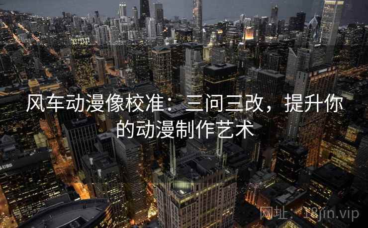 风车动漫像校准：三问三改，提升你的动漫制作艺术