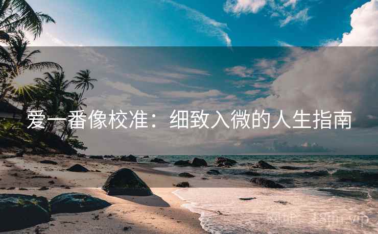 爱一番像校准：细致入微的人生指南